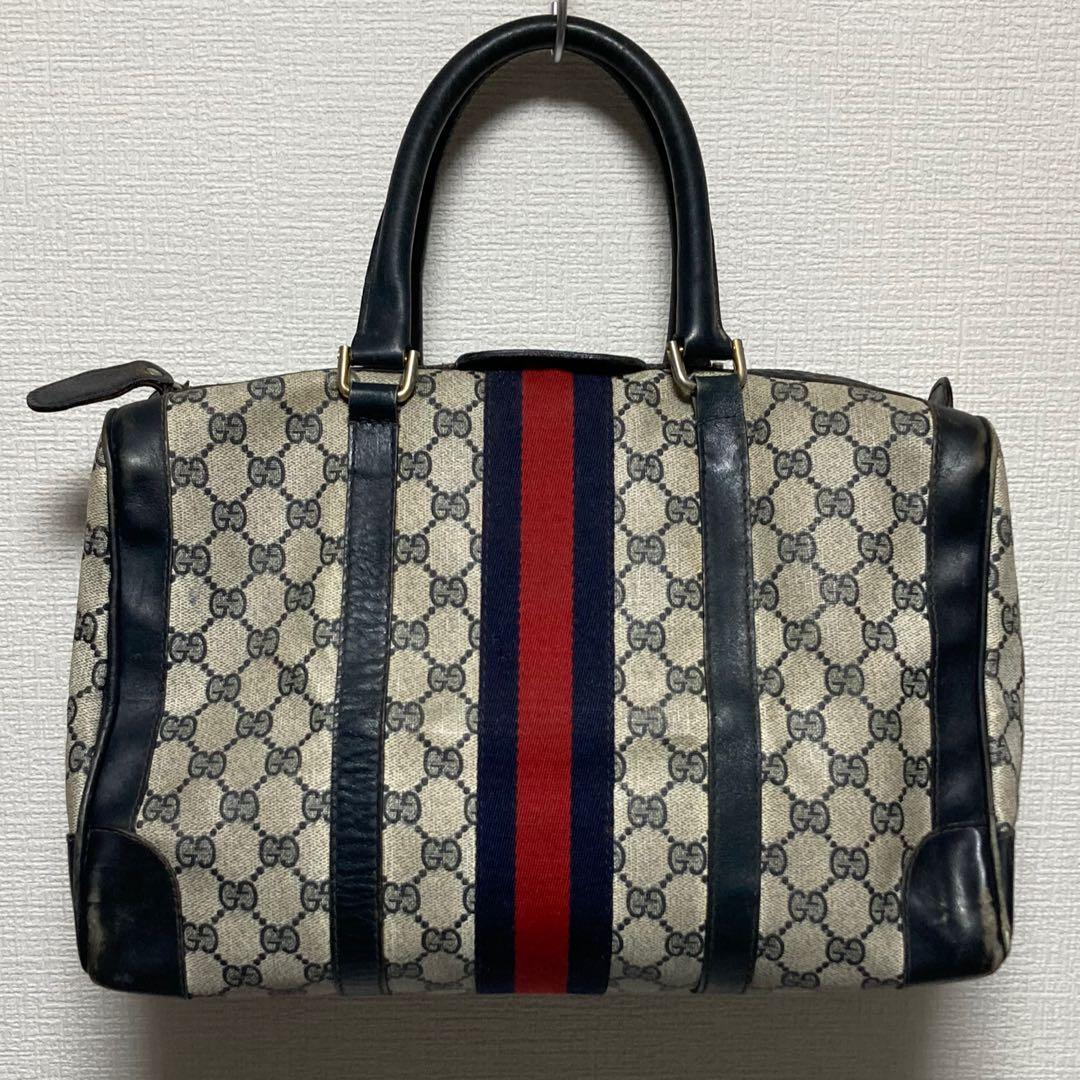 GUCCI ボストンバッグ オールドグッチ シェリーライン GG柄 スプリーム e6f3b01ca6d110e11dd2b4dd4484c4