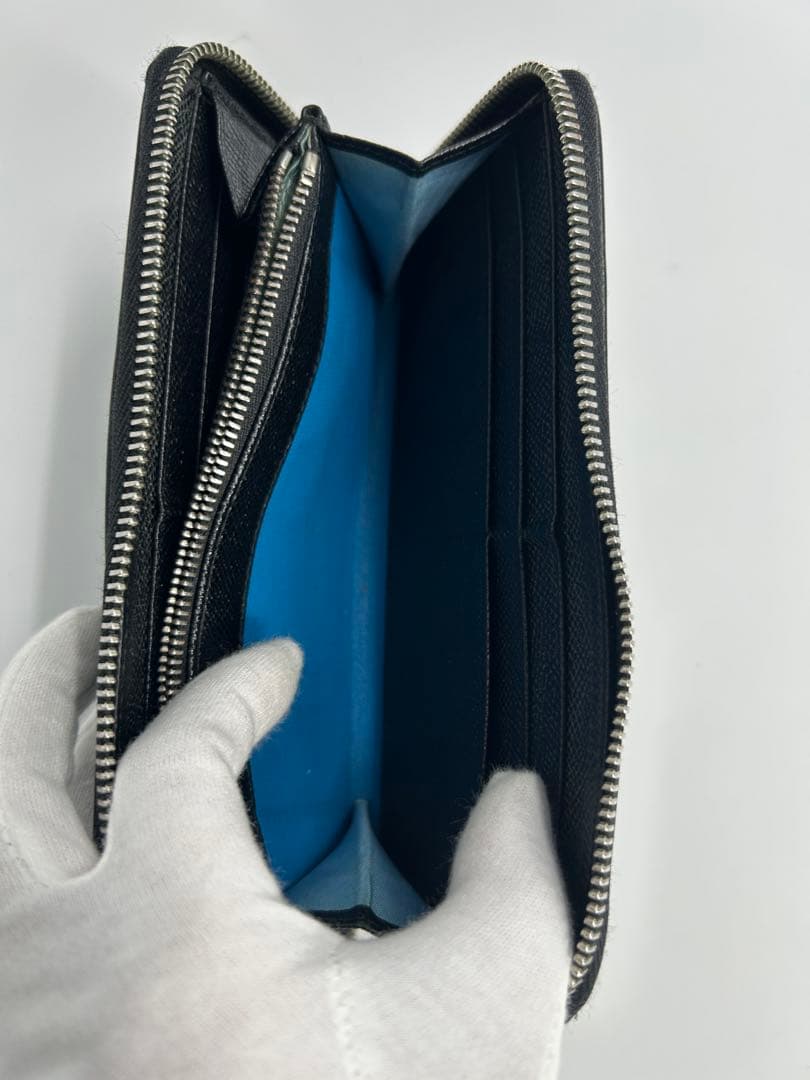 ブルガリ ラウンドジップ ビーゼロワンレザー ブラック 長財布 メンズ