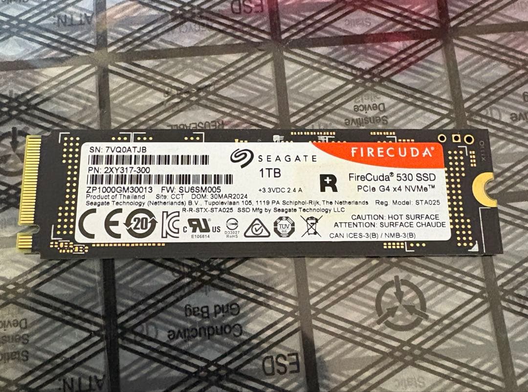 内蔵型SSD Seagate FireCuda 530 1TB SSD
