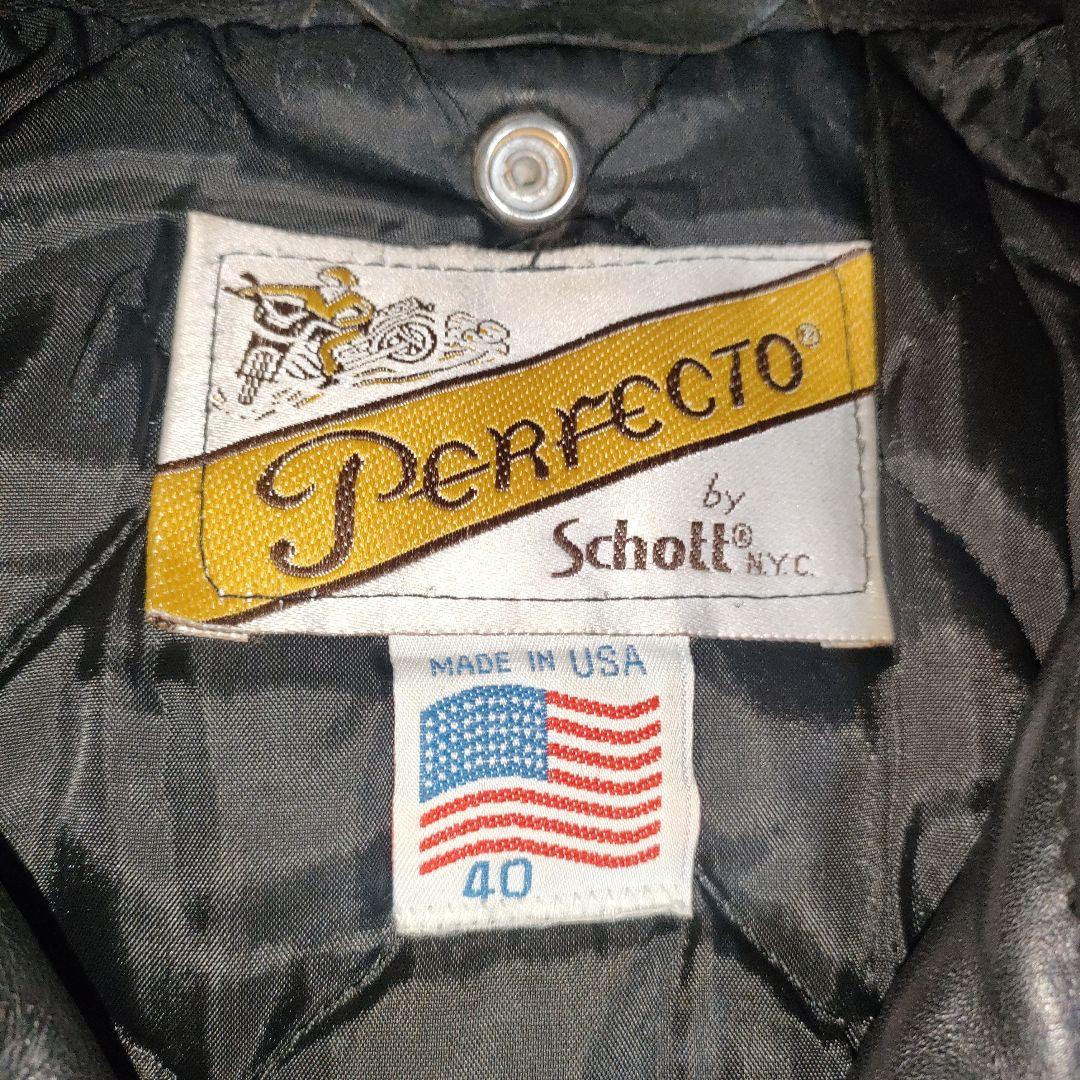 美品人気Schott618バイカータグTALONZip40ダメでも対応有