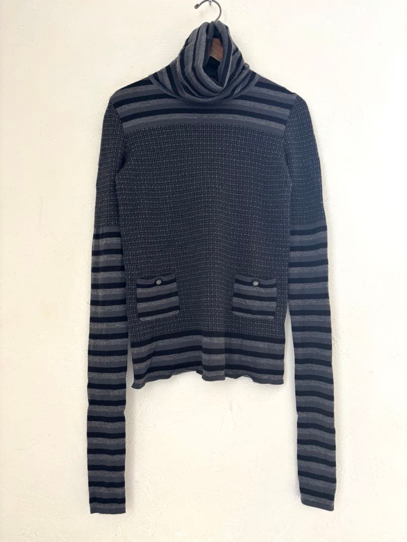 美品　CHANEL カシミヤ ハイネックニット ロエベ　the row プラダ 8色展開洗える】ウールカシミヤ ハイネックニット | アンタイトル