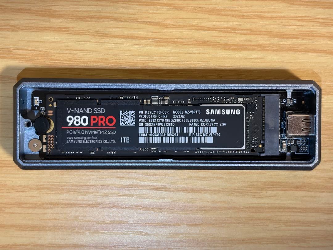 【極美品】 Samsung 980 PRO 1TB M.2 SSD