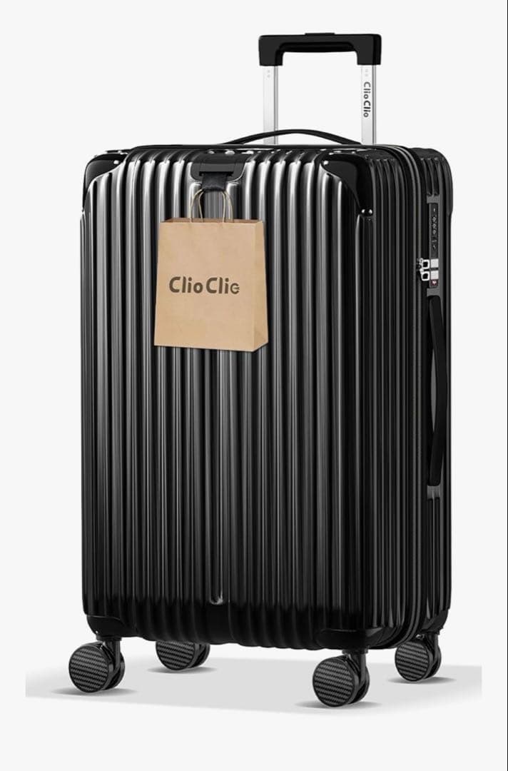 キャリーケース 拡張機能付 超軽量 ブラック Lサイズ 7泊~長期旅行 New Trip スーツケース キャリーケース 拡張機能 機内持ち込み 軽量