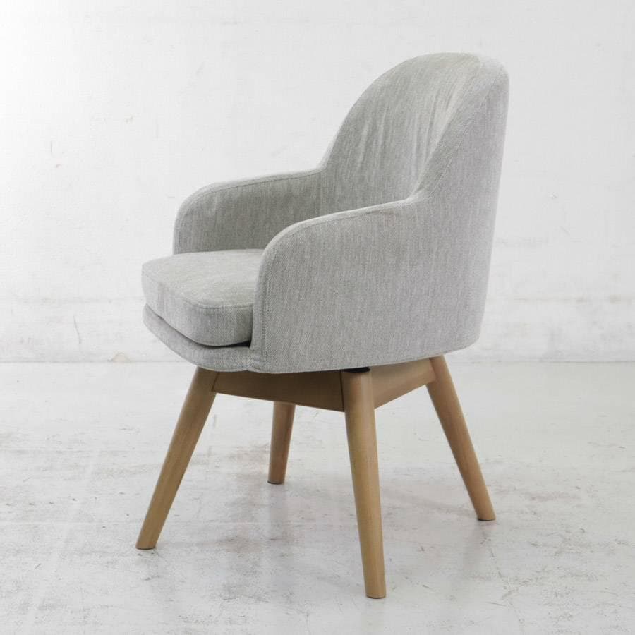 展示品 24年製 ウニコ ピーヴォ 回転チェア ダイニングチェア グレー