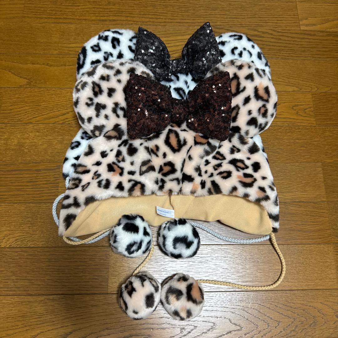 ディズニー ファンキャップ ヒョウ柄 ミニー セット - メルカリ