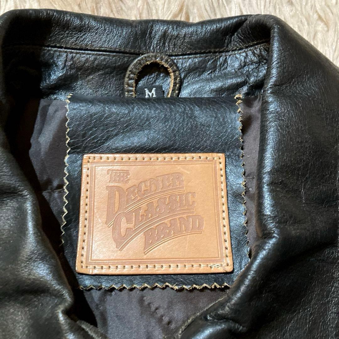 DEGNER】 カウレザートラッカージャケット 黒 M（大きめサイジング）