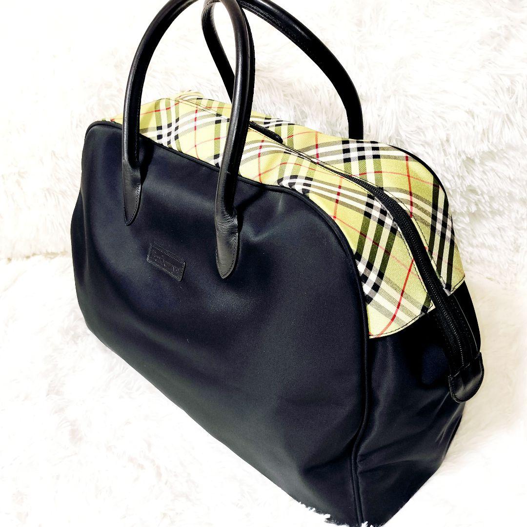 美品 バーバリー 大容量 ボストンバッグ ノバチェック ブラック 楽天市場】【バッグ】BURBERRY バーバリー ボストンバッグ