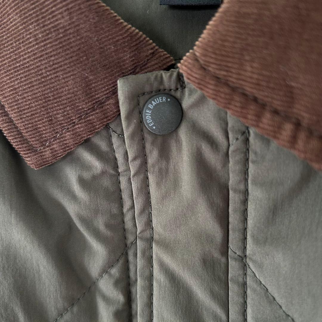 Eddie Bauer M キルティングジャケット カーキ 美品 90s 黒タグ - メルカリ