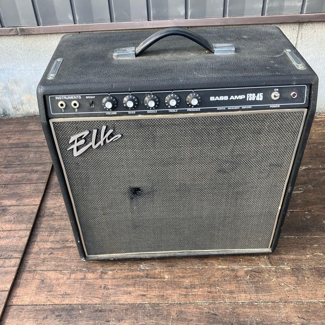 D-4 ジャンク品 ELK エルク BASS AMP FSB-45 ベースアンプ