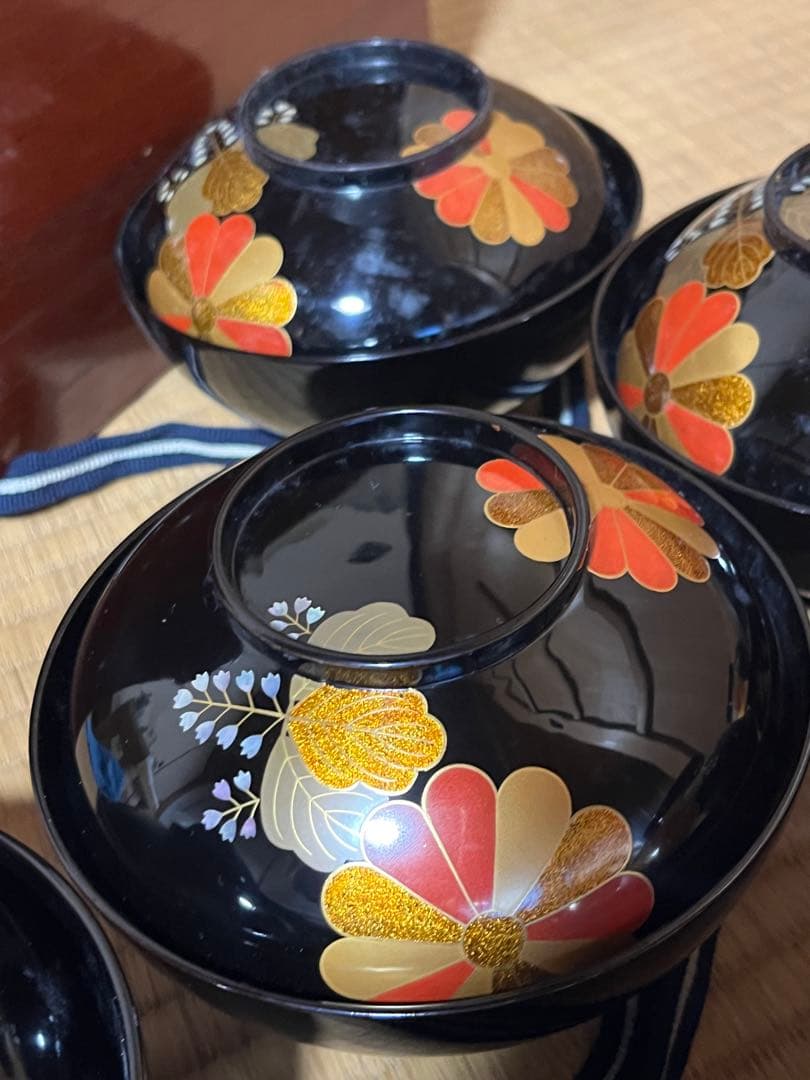 特製　平安象彦　高台寺蒔絵　蝋色仕上げ　仙斎　螺鈿　十客　お椀 特製 平安象彦 高台寺蒔絵 蝋色仕上げ 仙斎 螺鈿 十客 お椀 - メルカリ