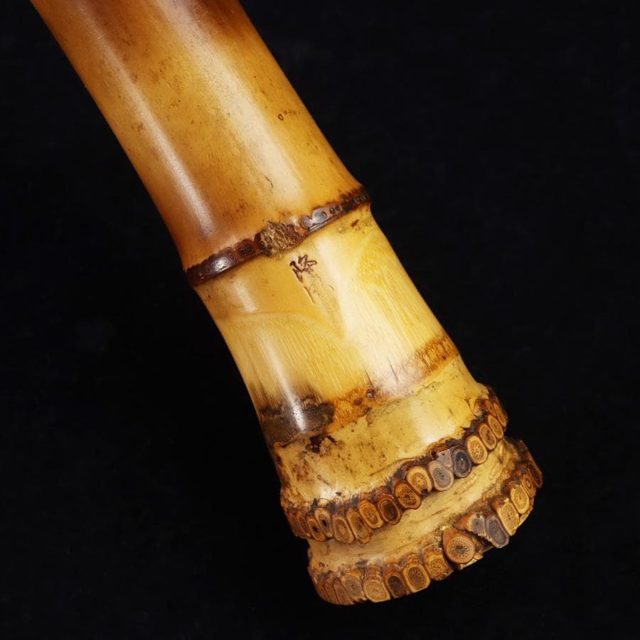 Y3273-1 琴古流 尺八 隆風銘 銀三線 螺鈿細工 全長40㎝ 竹製 EE - メルカリ