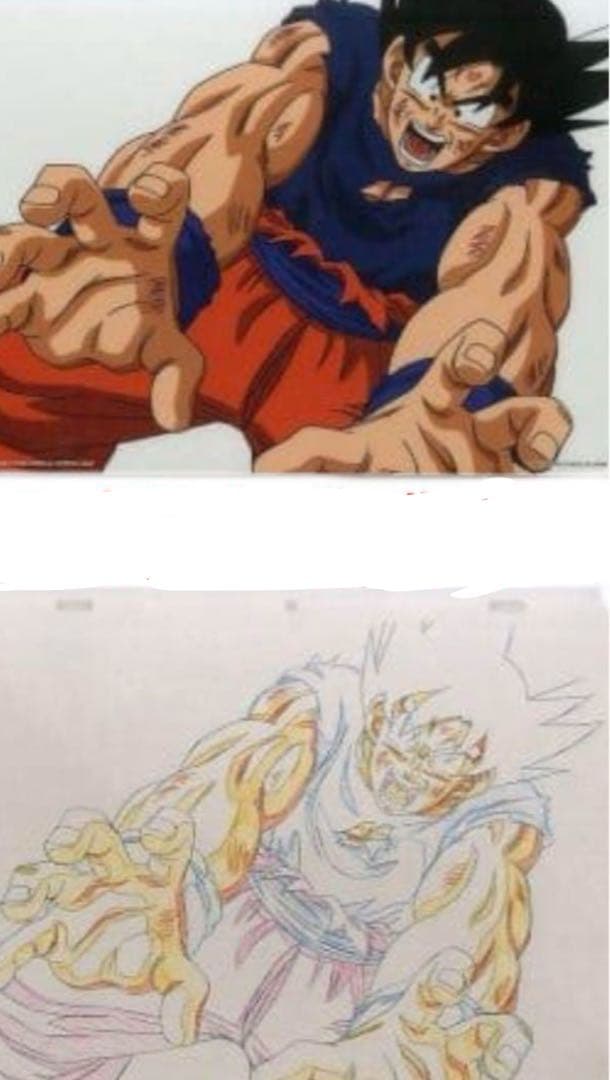 激レア】ドラゴンボールZ 孫悟空(元気玉) セル画 アートシート 鳥山明