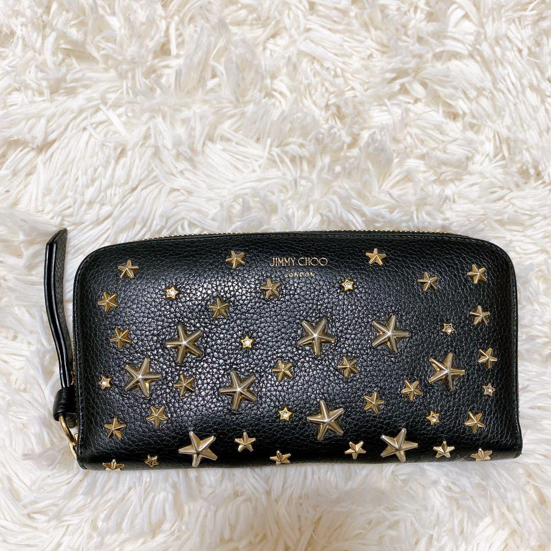 JIMMY CHOO 星型スタッズ 長財布 - メルカリ