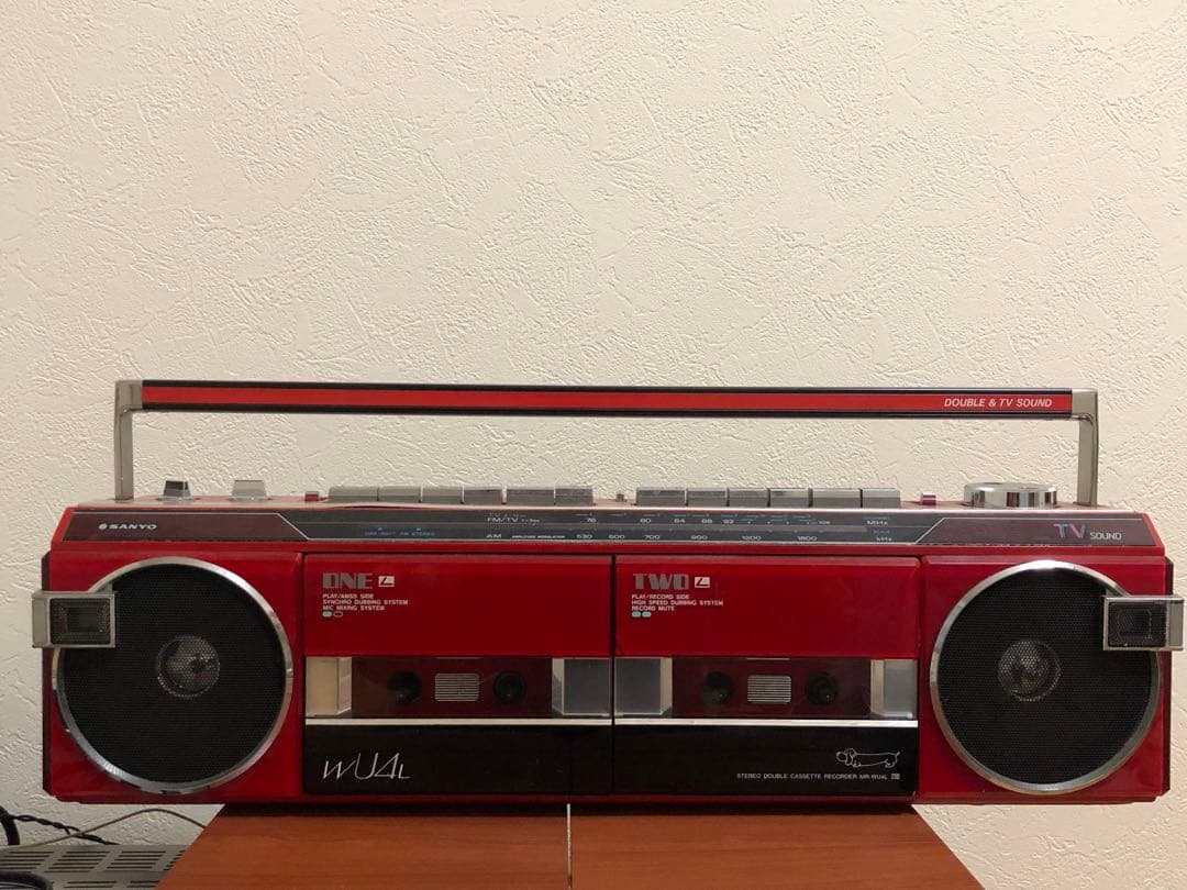 SANYO MR-WU4L ラジカセ ラジオ動作確認済　カセットテープ不良