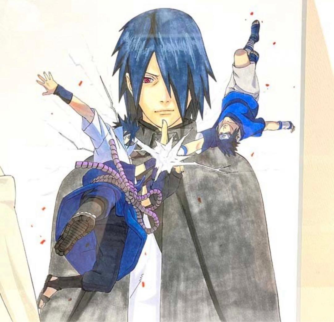 専用】NARUTO 高級複製原画 ナルト サスケ ナルト展 - メルカリ