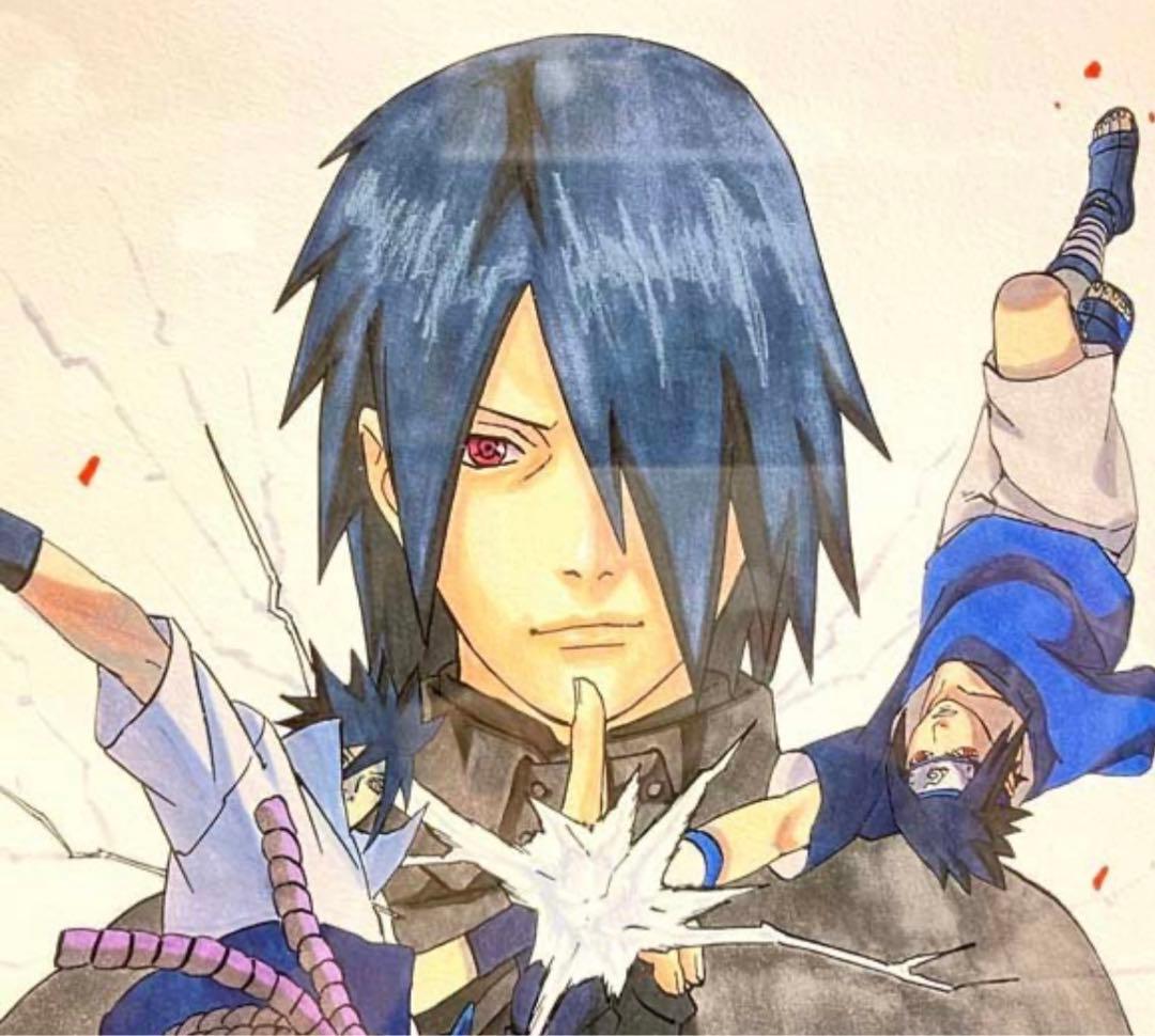 専用】NARUTO 高級複製原画 ナルト サスケ ナルト展 - メルカリ