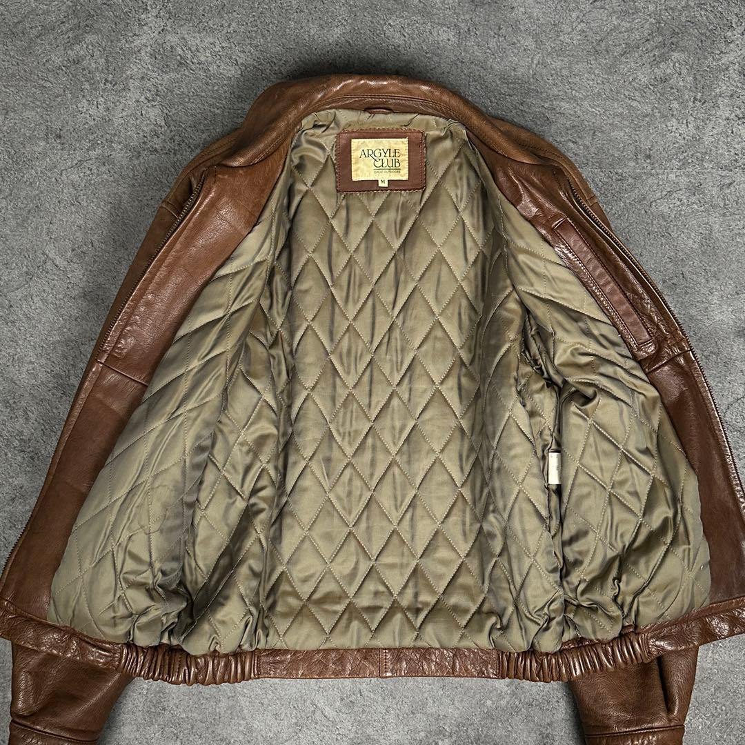 ARGYLE CLUB 80s ビンテージ レザー ジャケット アーガイルクラブ