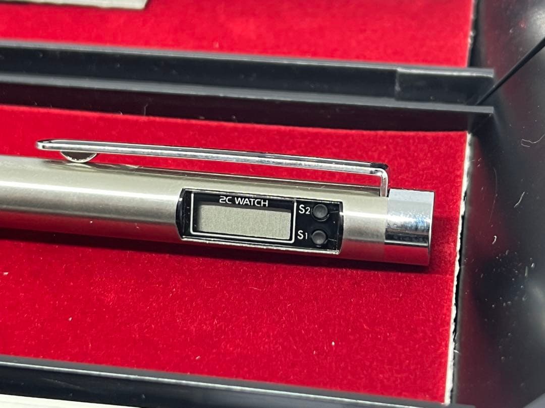 蝕刻 ゼブラ シャーボ 2Cウォッチ 2色ボールペン 時計付き 2本セット