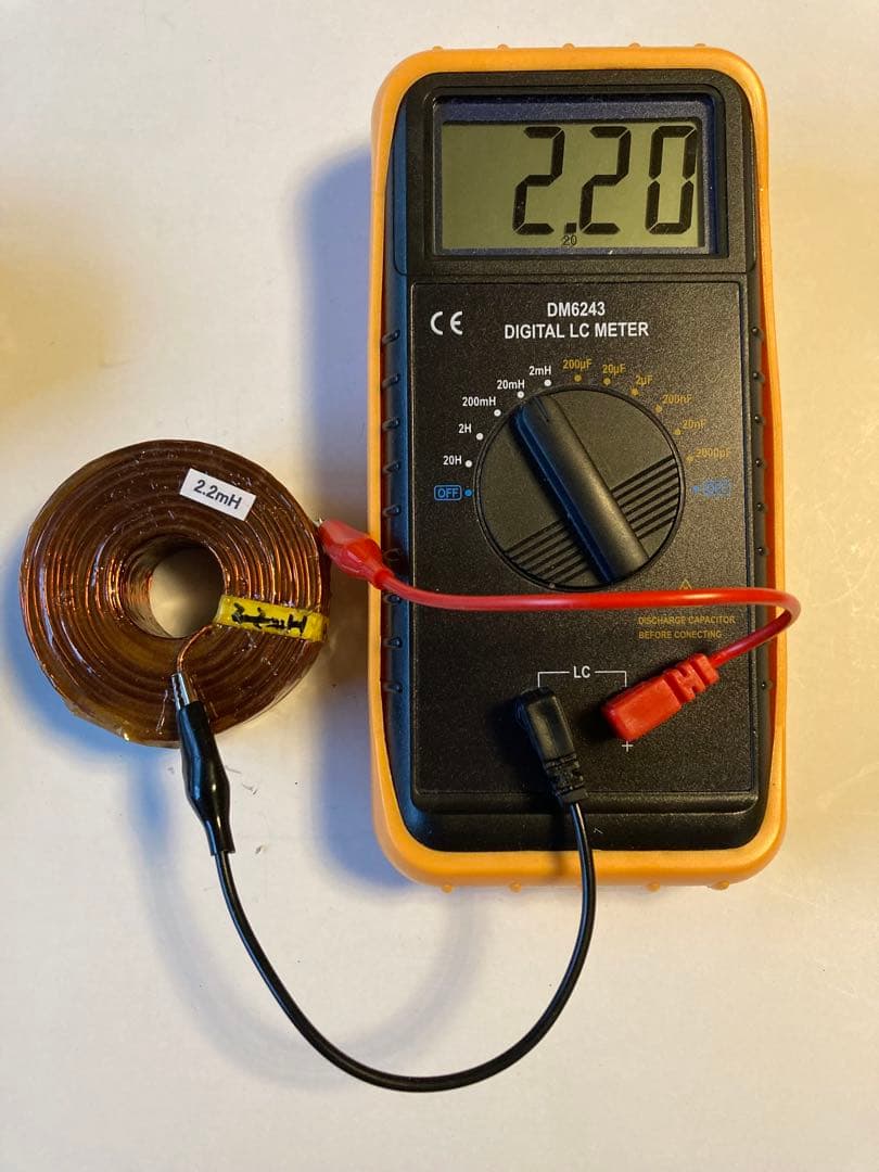 ネットワーク空芯コイル　φ1.6 低DCR 2.2mH 4個