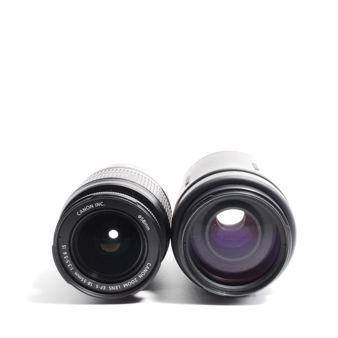 軽量❤️Canon Kiss X4 ❤️スマホ転送　一眼レフカメラ　ダブルレンズ