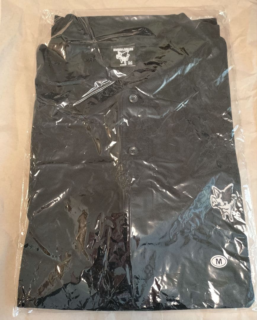 【新品】 INABA/SALAS ポロシャツ ブラック M デポルターレ 半袖ポロシャツ／ブラック