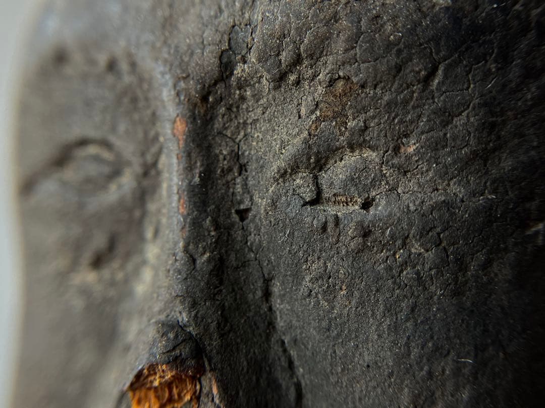 いい顔、です、、黎明期の恵比寿像】室町骨董七福神アンティーク仏像