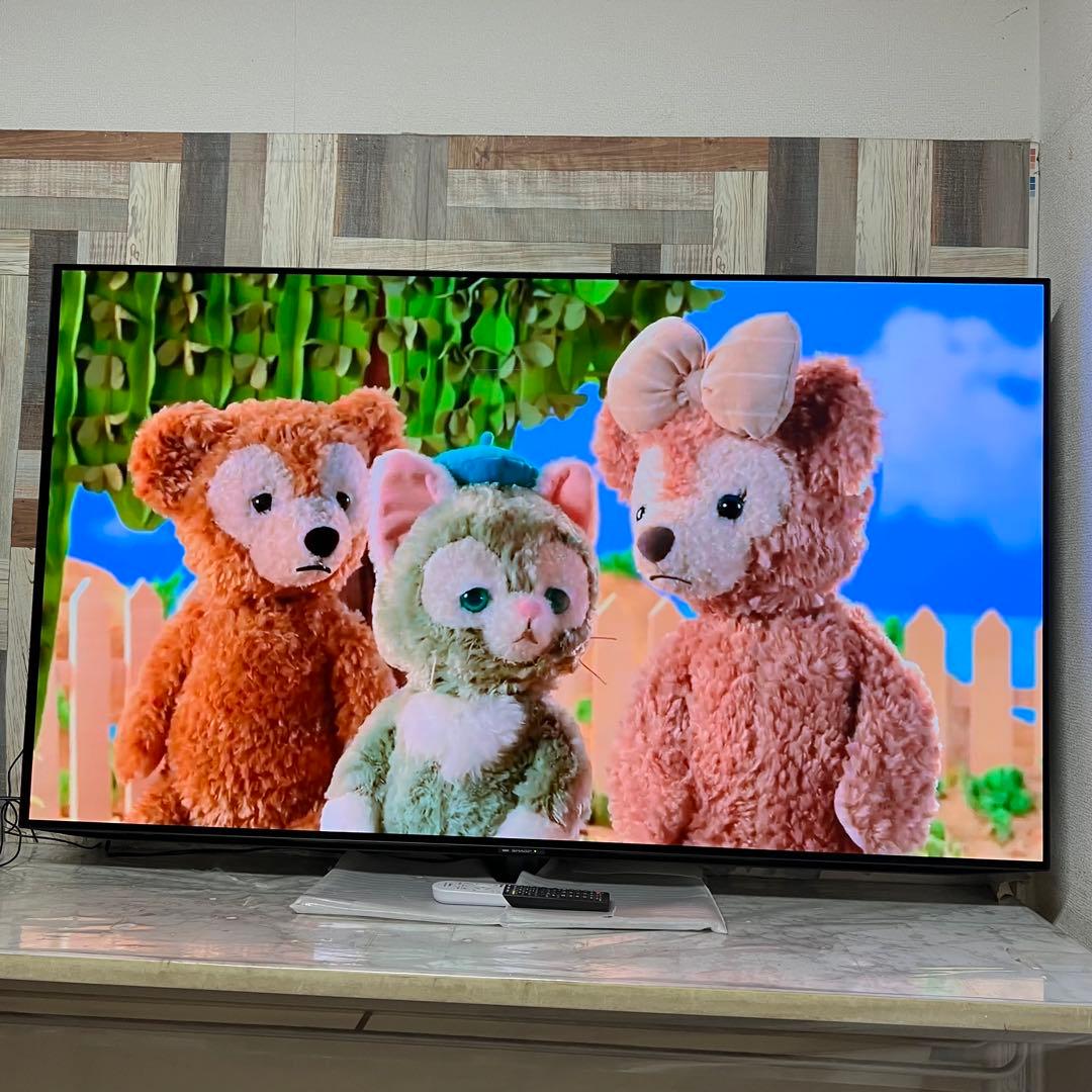 全国送料込❣️SHARP65V型有機ELテレビAndroid TV ネット動画◎