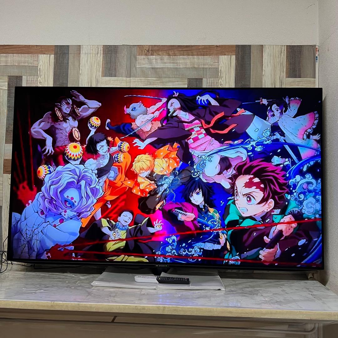 全国送料込❣️SHARP65V型有機ELテレビAndroid TV ネット動画◎