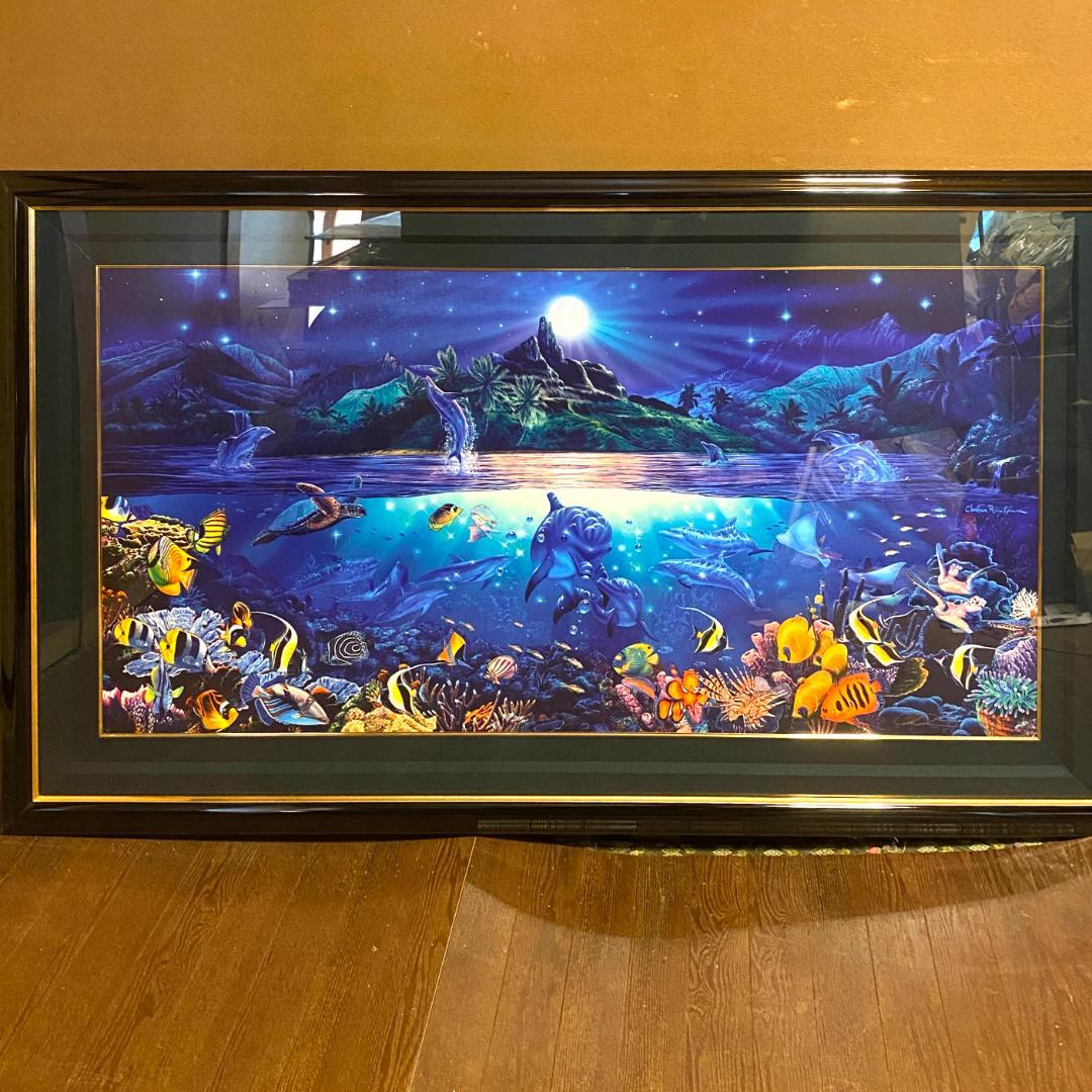 【11/30まで値下げ】クリスチャン・ラッセン グロリアス ライフ（額付き） グロリアスライフ ラッセン| 絵画販売・買取