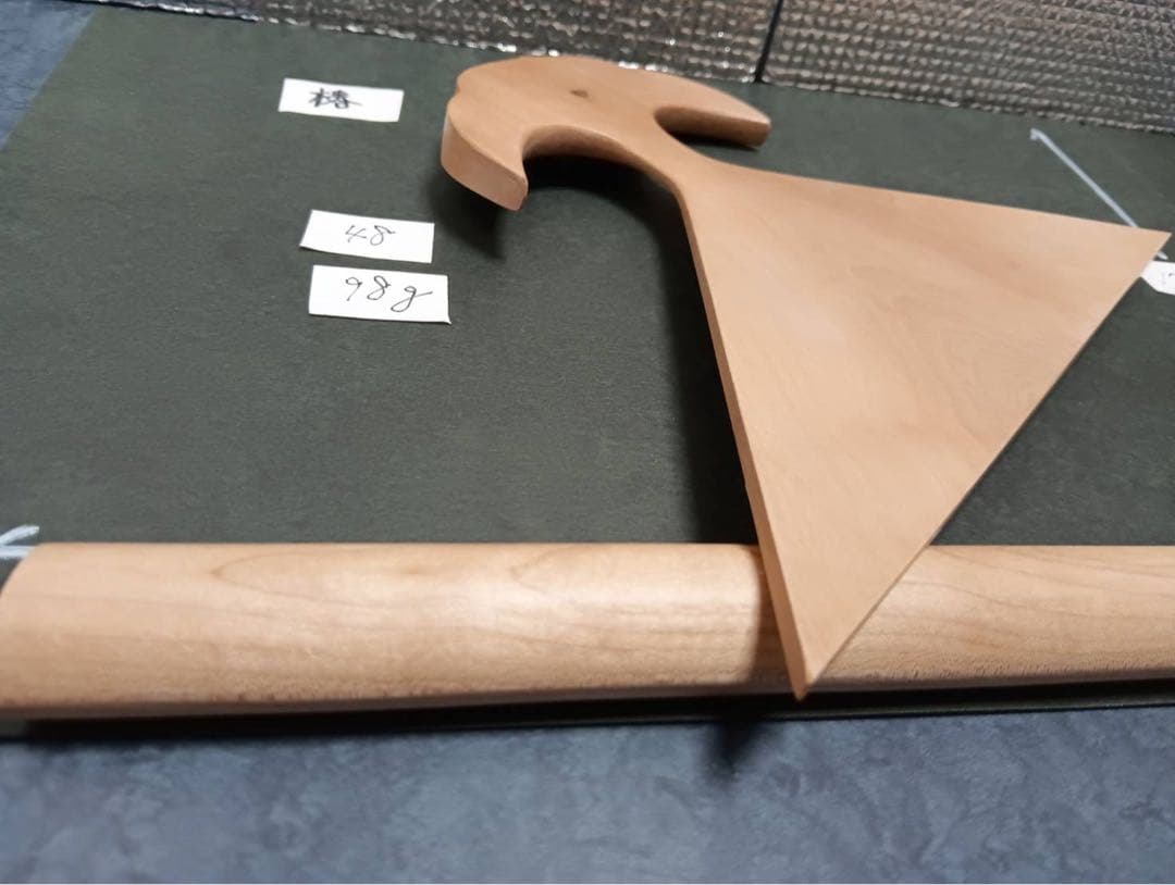 ㊽薩摩琵琶用 撥・椿（25.8cm）