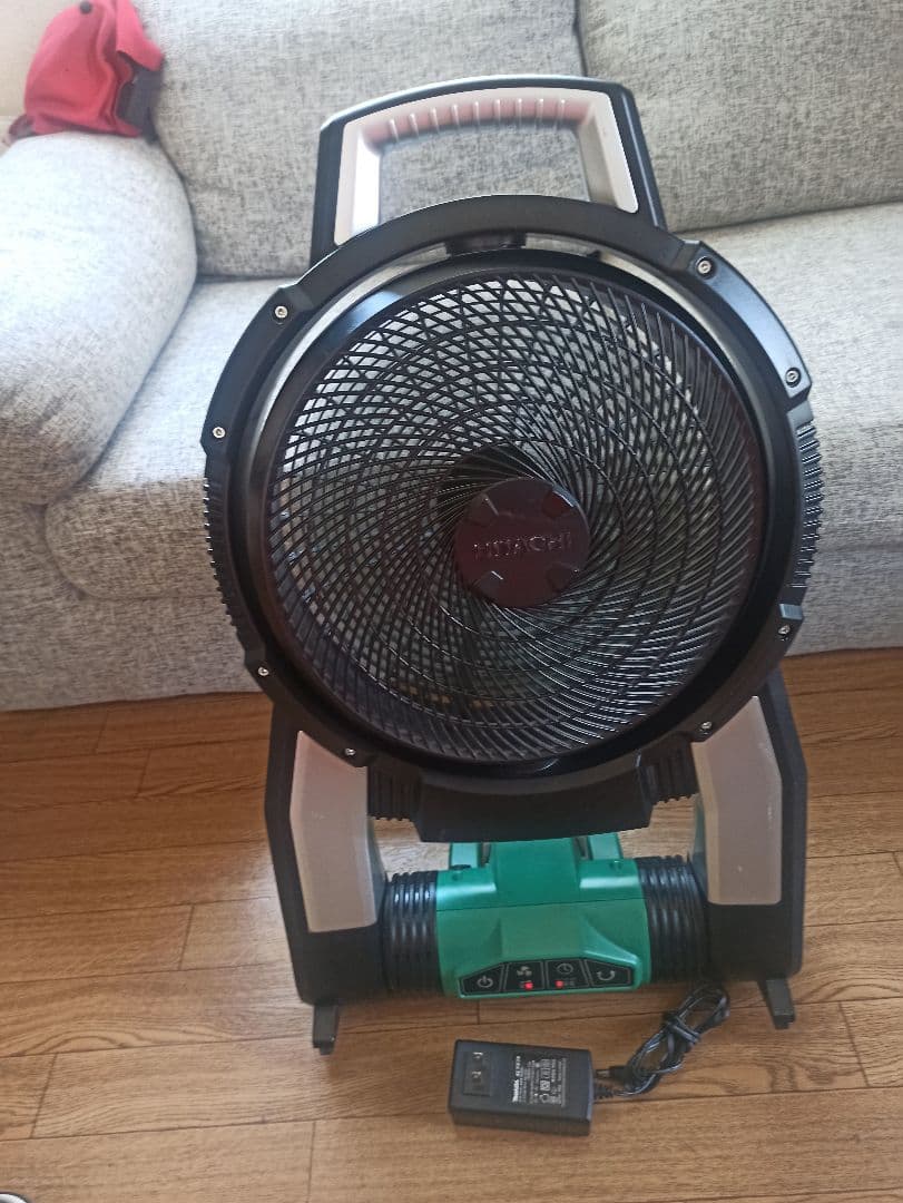 日立 業務用扇風機 スタンド式 AC電源 充電器付き