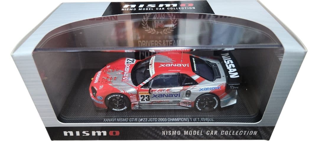 【美品】ニスモフェスティバル限定品 Xanavi Nismo GT-R 1/43 日産オンラインショップ：XANAVI NISMO GT-R (#23 2003 JGTC)