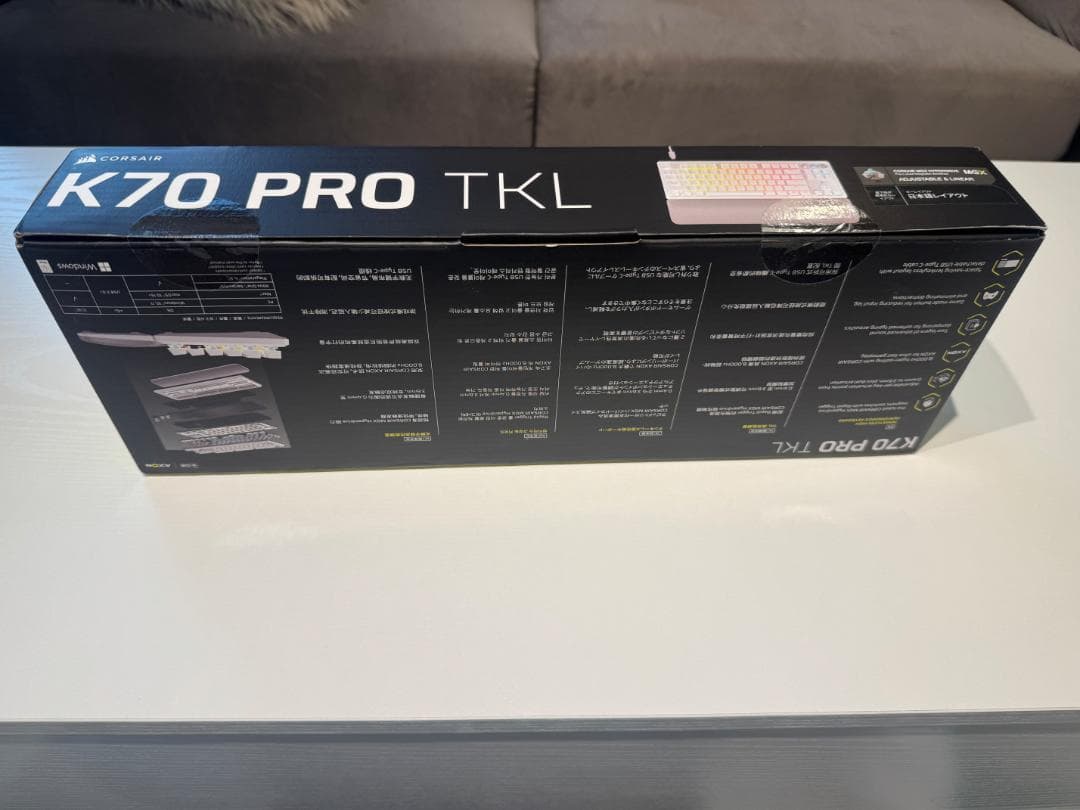 Corsair K70 PRO TKL White/白 コルセア キーボード