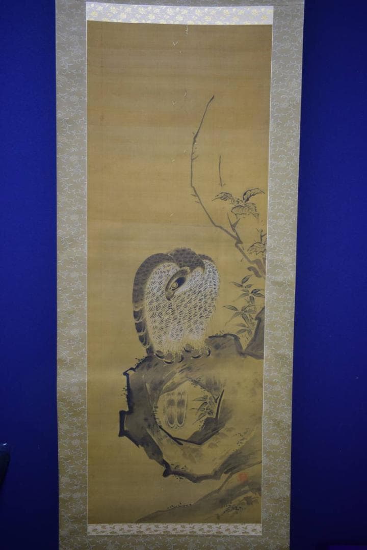 不詳/作者不詳/古画/鷹図/布袋屋掛軸HG-124 - メルカリ