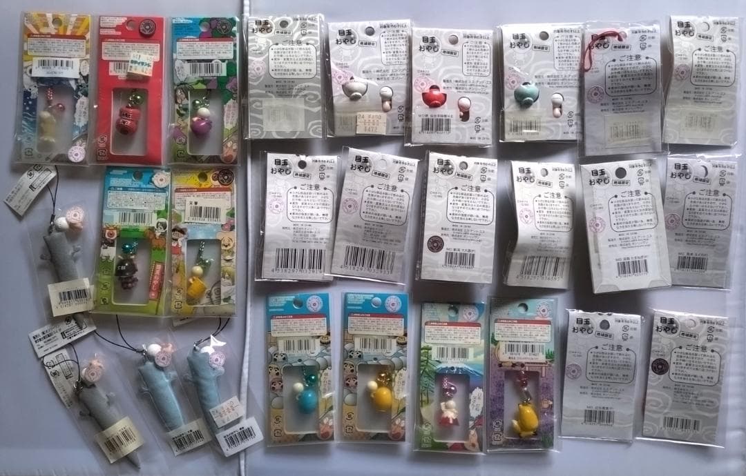 目玉おやじ ご当地ストラップ根付27個 一反もめんペナント地域限定