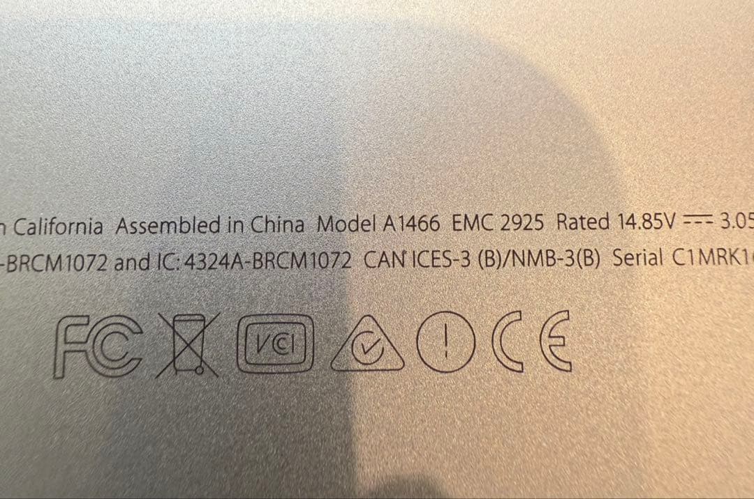 最終お値下　Apple MacBook Air 13インチ A1466