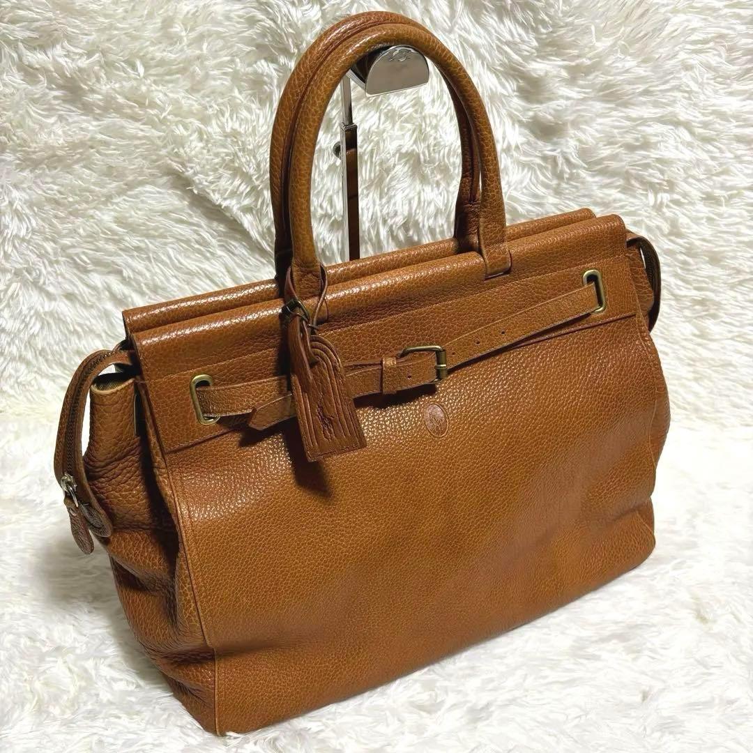 廃盤】ポロラルフローレン ボストンバッグ ヴィンテージ レザー ホース