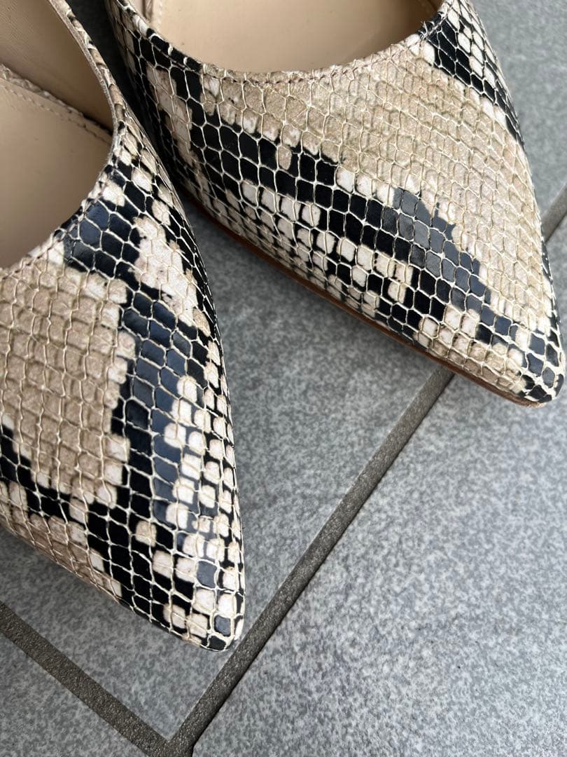 FABIO RUSCONI パイソン柄パンプス 39 - メルカリ