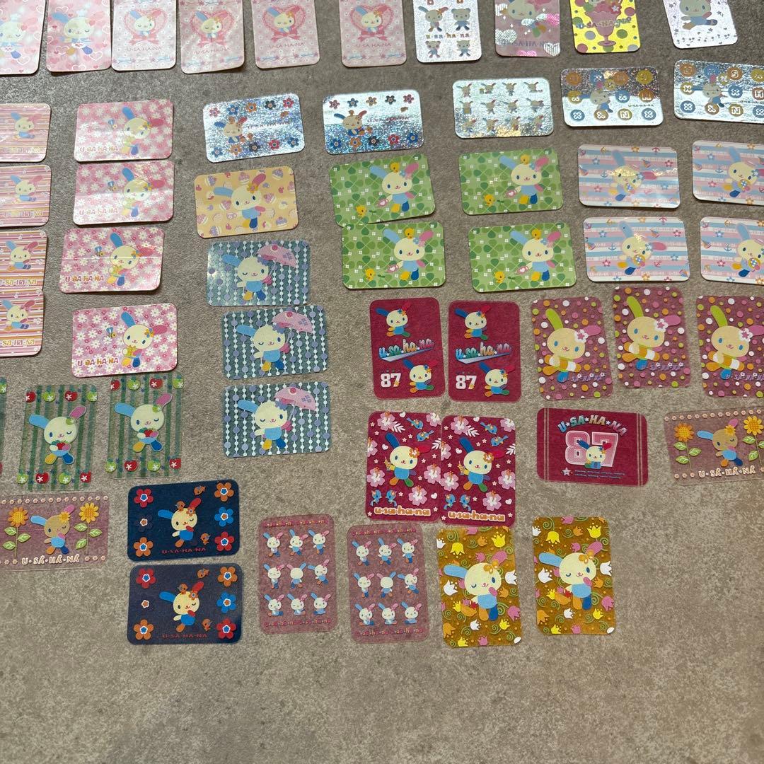 平成レトロ サンリオ ウサハナ 60枚 フレークシール レア 2000年代