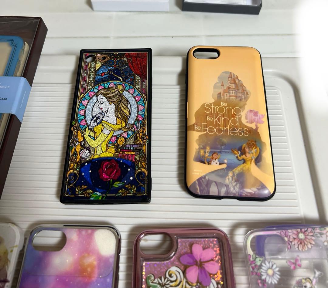 ディズニー、ラプンツェル、ベルのスマホカバー