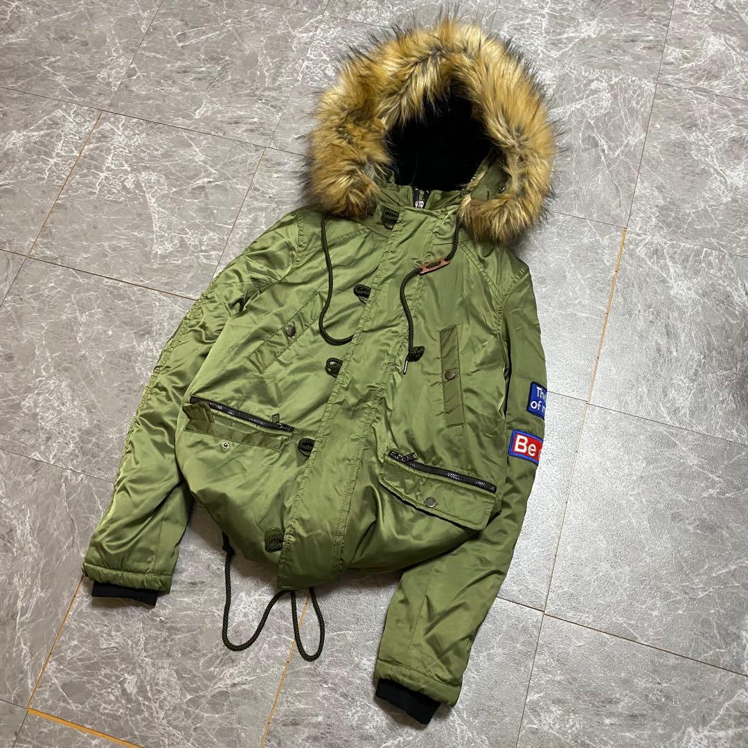 00s archive ファー ミリタリージャケット y2k 平成 グランジ