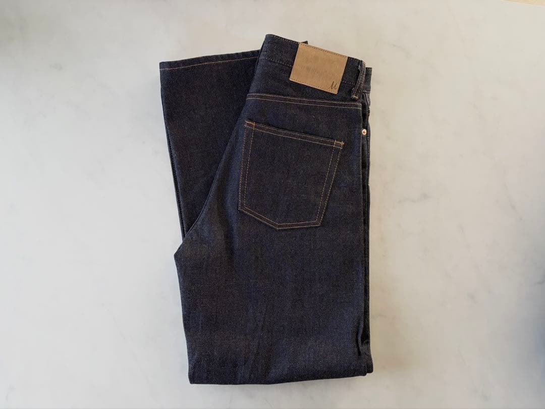 《新品》MilaOwenセルビッチ ワイドストレート デニムパンツ サイズ0