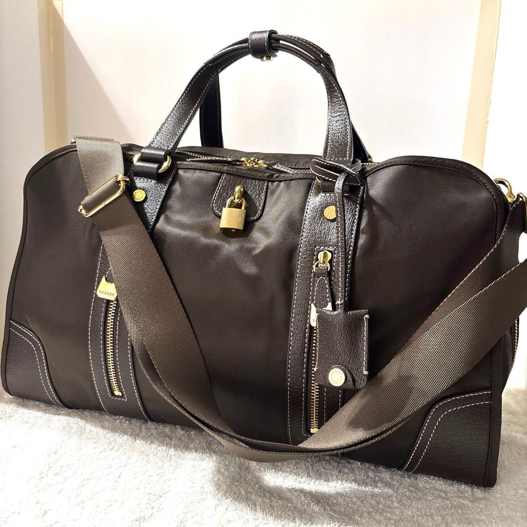 『新品未使用』SAZABYダークブラウン ボストンバッグ 中古・古着通販】SAZABY (サザビー) ボストンバッグ ブラウン