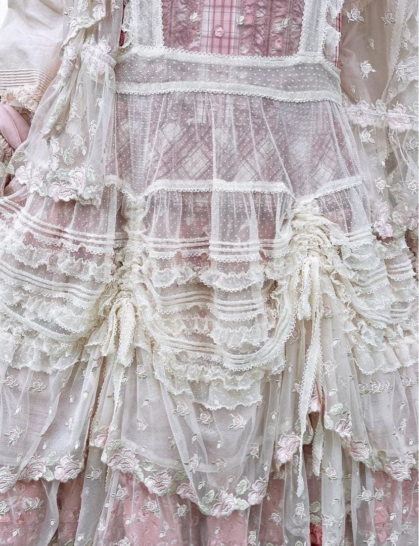 今期 即完売の品 ピンクハウス タブリエ ローズレース使い - メルカリ