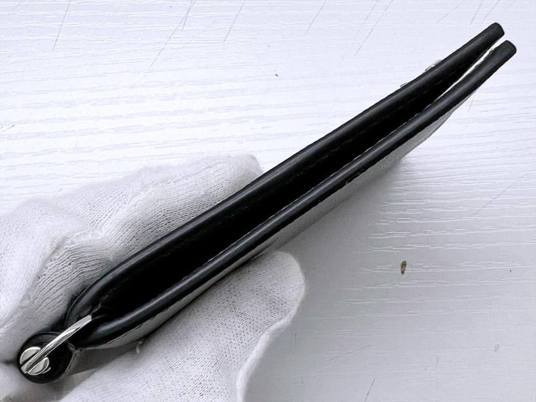 未使用保管 PRADA プラダ ロゴ サフィアーノ マネークリップ 2MN077