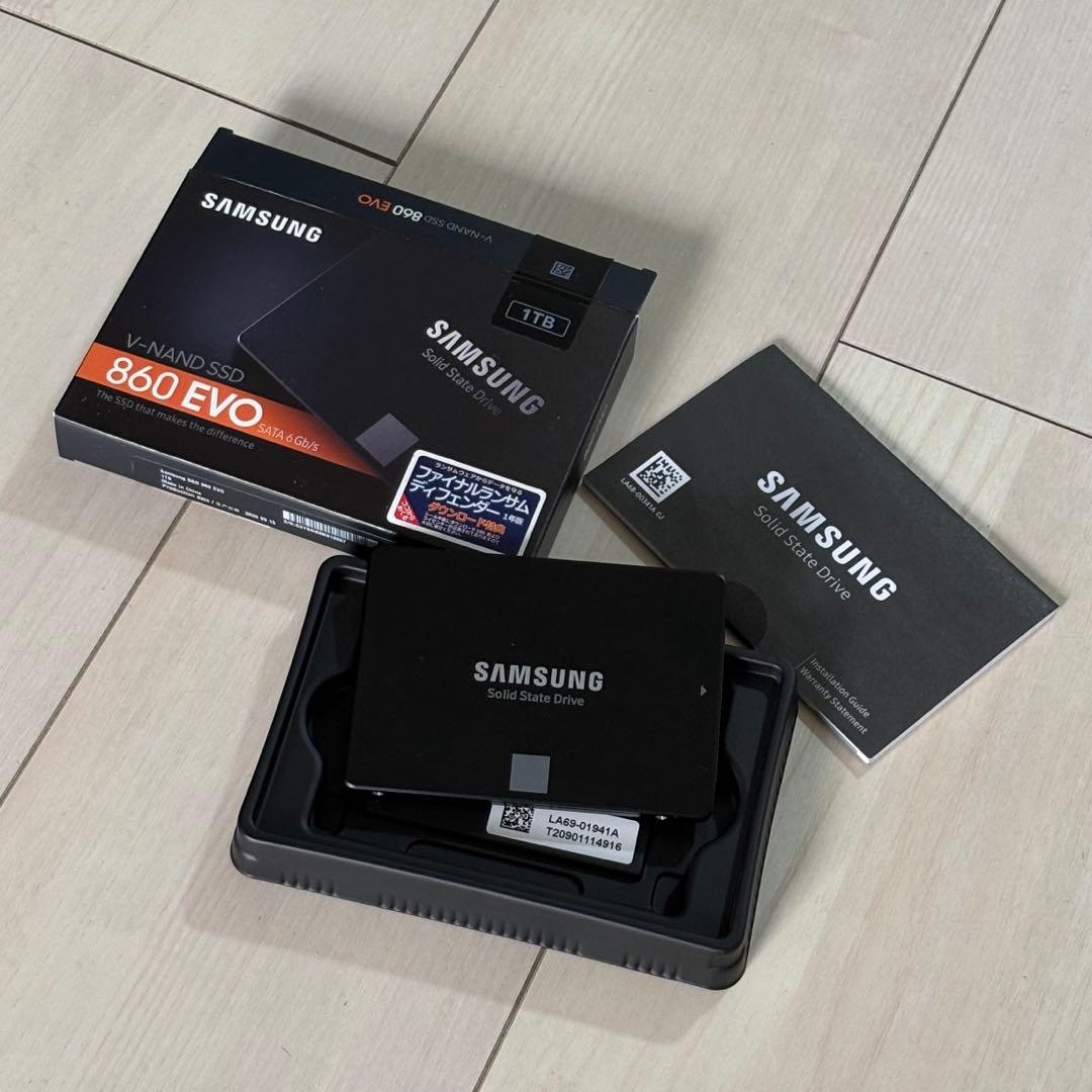 書き込み約2TB Samsung 860 EVO 1TB 内蔵型SSD No.2