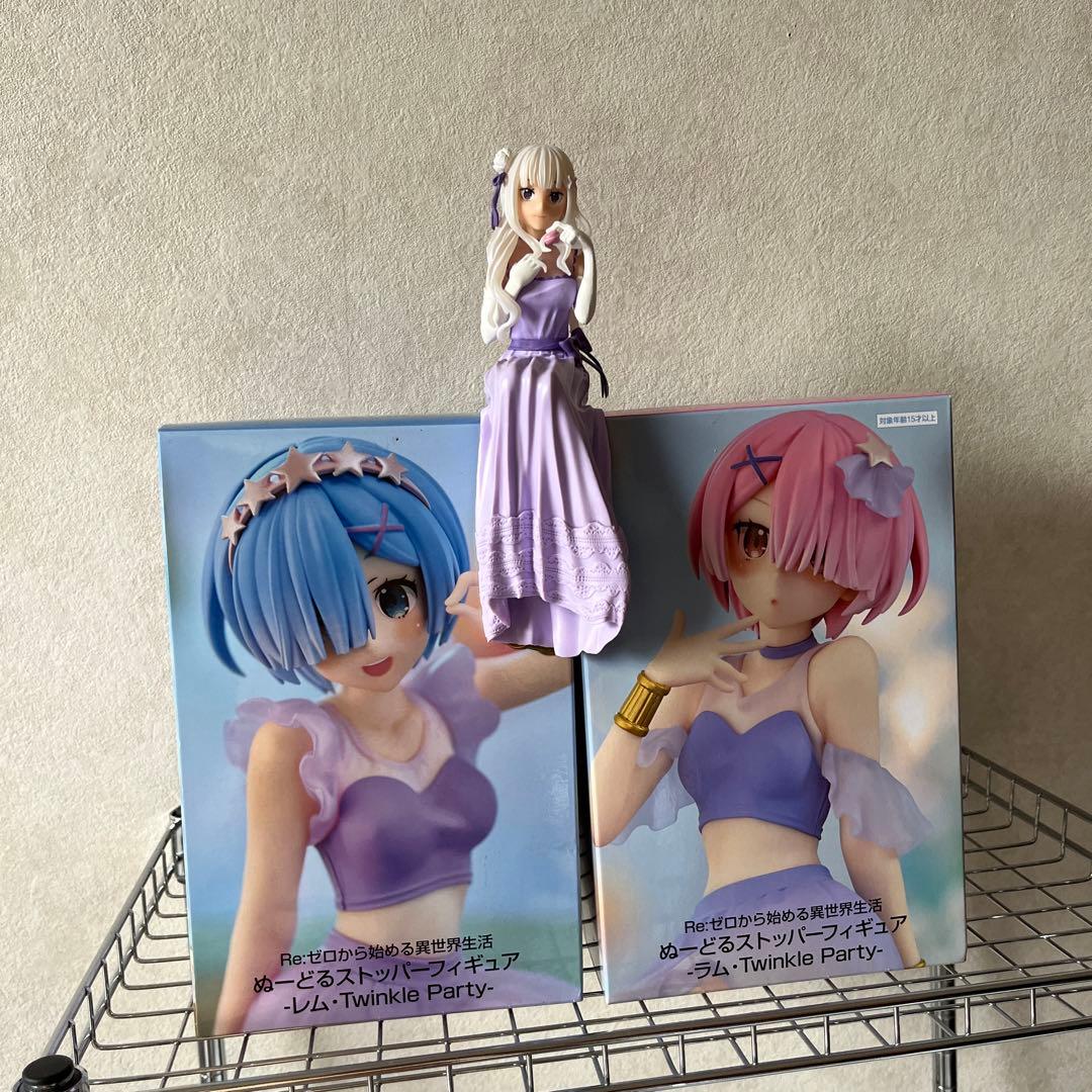 Re.ゼロから始める異世界生活ヌードルストッパーフィギュア レム ラム