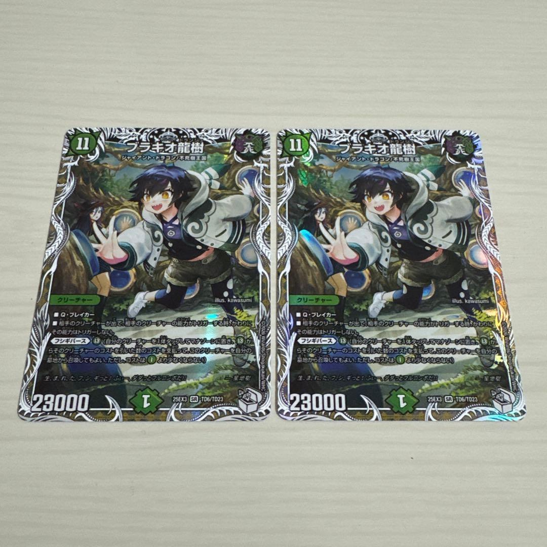 ブラキオ龍樹 ブラキオドランジュ キャラプレミアムトレジャー 2枚