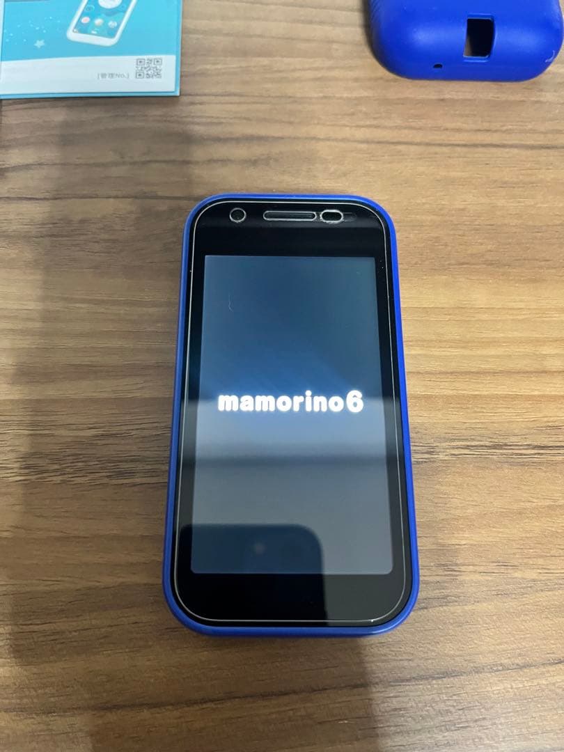 mamorino6 ソーダ キッズケータイ　新品保護フィルム付き