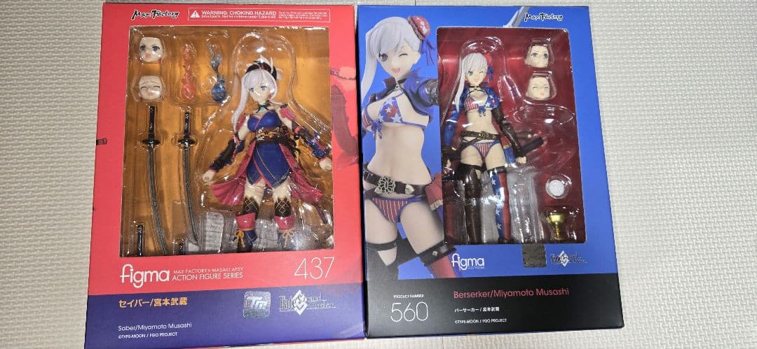 【最終値下】【中古】Figma セイバー／宮本武蔵&バーサーカー／宮本武蔵セット Amazon | figma Fate/Grand Order バーサーカー/宮本武蔵 ノンスケール